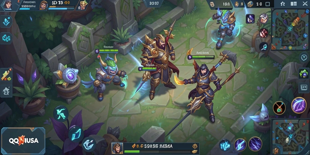 Gameplay seru dalam pertempuran tim di QQNUSA.